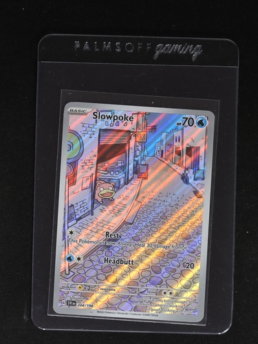 2023 Pokémon Scarlet & Violet #204 Slowpoke Illustration Rare Holo — front