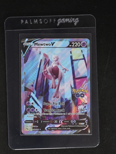2022 Pokémon TCG Pokémon GO #072 Mewtwo V — front