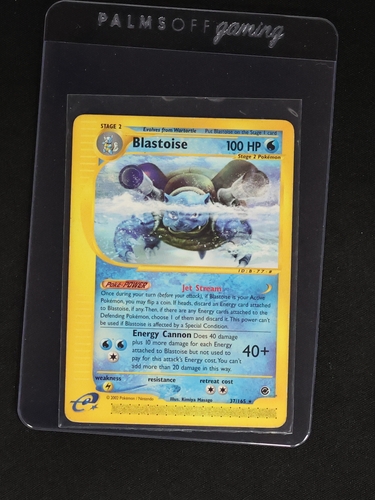 2002 Pokemon Expedition #37 Blastoise — front
