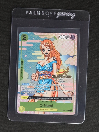 One Piece Card Game OP06-101 O-Nami Championship 25-26 Promo — front