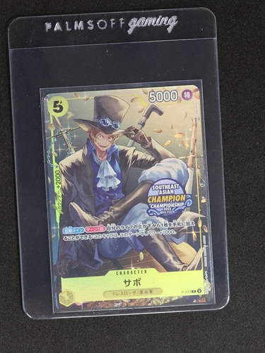 2023 One Piece Card Game P-073 Sabo Southeast Asian Champion Promo — front