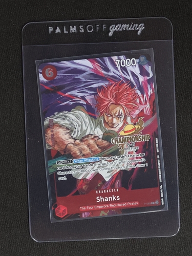 2025 One Piece Championship Tournament Promo P-083 Shanks — front