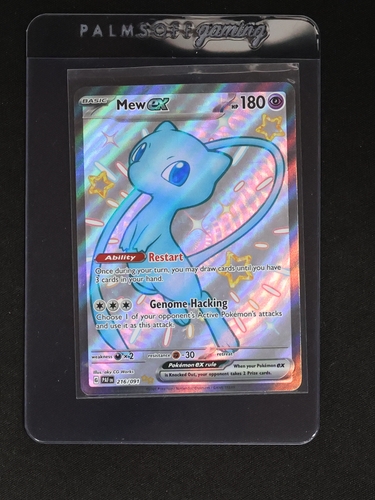2023 Pokémon TCG Paldean Fates #216 Mew EX — front
