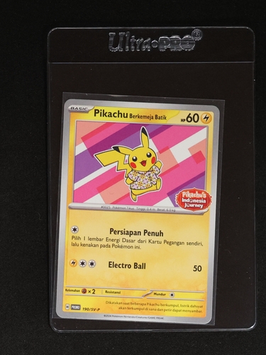 2024 Pokémon SV-P #190 Pikachu Berkemeja Batik — front