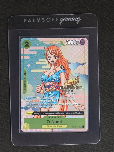 One Piece Card Game 2025 O-Nami OP06-101 Championship 25-26 Event Pack Promo — front