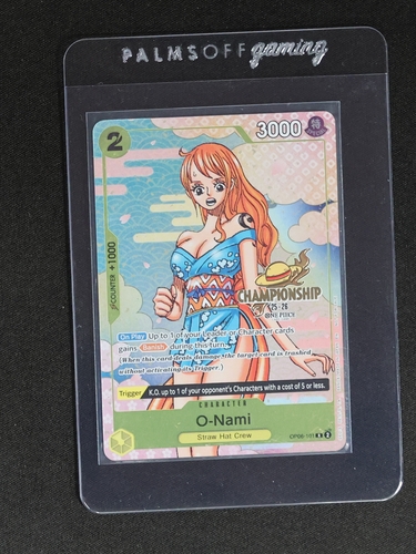 2025 One Piece Card Game OP06-101 O-Nami Championship 25-26 Event Pack Promo — front