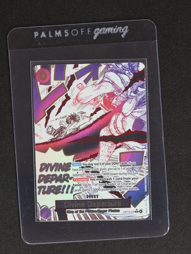 One Piece CCG OP13-076 Divine Departure Alternate Art Carrying On His Will — front