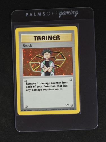 2000 Pokémon Gym Heroes #15 Brock — front