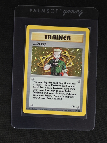 2000 Pokémon Gym Heroes #17 Lt. Surge — front