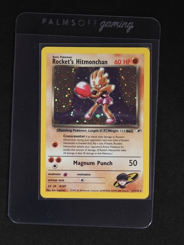 1999 Pokémon Gym Heroes #11 Rocket's Hitmonchan — front