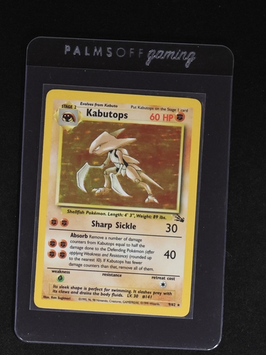 1999 Pokémon Fossil #24 Kabutops — front
