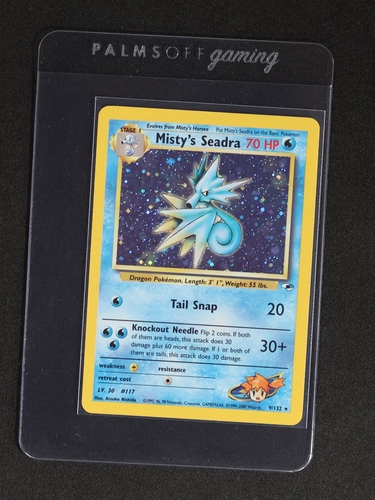 1999 Pokémon Black Star Promo #9 Misty's Seadra — front