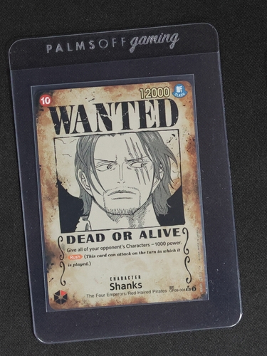 One Piece Card Game OP09-004 Shanks Wanted Poster — front