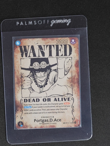 One Piece TCG OP13-119 Portgas.D.Ace Wanted Poster — front