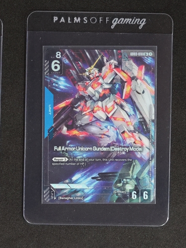 Bandai Gundam War TCG GD03-010 Full Armor Unicorn Gundam (Destroy Mode) — front