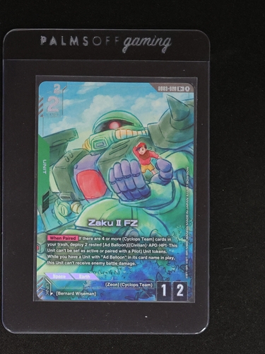 Gundam Card Game GD03-020 Zaku II FZ (R+) Steel Requiem — front