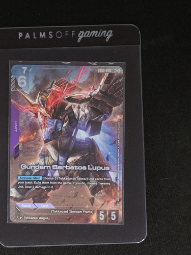 Bandai Gundam War TCG GD03-050 Gundam Barbatos Lupus LR+ Steel Requiem — front
