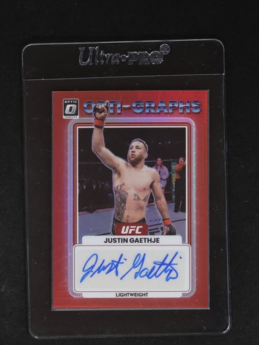2022 Panini Donruss Optic UFC Opti-Graphs Justin Gaethje — front