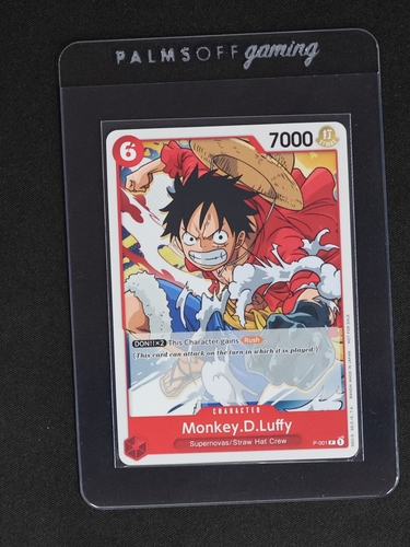 Monkey.D.Luffy P-001 Super Pre Release Participant Promo — front