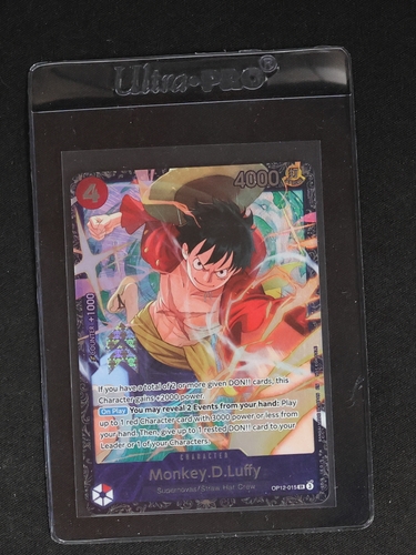 One Piece Card Game OP12-015 Monkey D. Luffy Legacy of the Master Alternate Art — front
