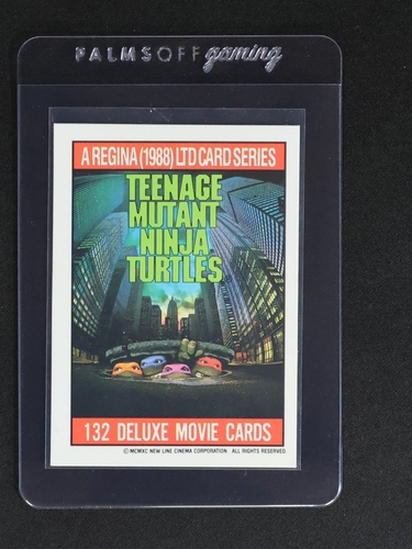 1988 A Regina Teenage Mutant Ninja Turtles #132 Deluxe Movie Cards — front