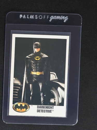 1989 Topps Batman #2 Darknight Detective Michael Keaton — front