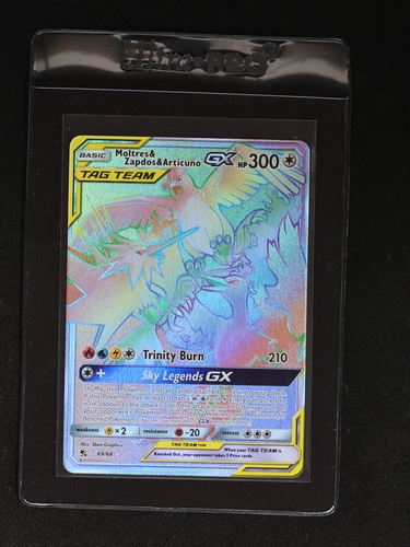 2019 Pokémon #69 Moltres & Zapdos & Articuno GX — front