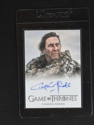 2023 Rittenhouse Game of Thrones Art & Images Full Bleed Autograph Ciarán Hinds — front