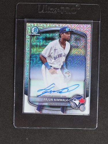 2025 Bowman Chrome #BMA-AN Arjun Nimmala — front