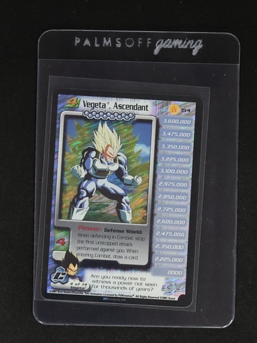 2001 Score Dragon Ball Z CCG #154 Vegeta, Ascendant — front