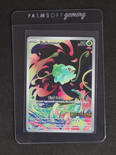 2021 Pokémon ME01 #133 Bulbasaur Mega Evolution Illustration Rare Full Art Holo — front