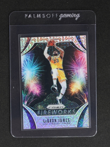 2019-20 Panini Prizm #2 LeBron James Fireworks — front