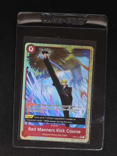 One Piece TCG OP04-016 Bad Manners Kick Course Alabasta/Straw Hat Crew — front