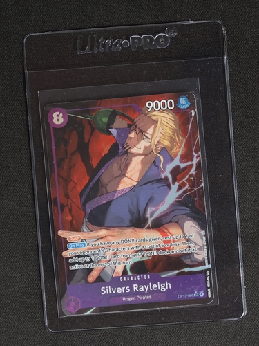 One Piece Card Game OP13-066 Silvers Rayleigh Alternate Art Carrying On His Will — front