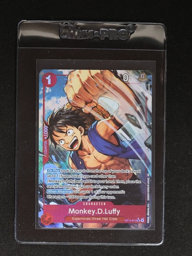 2026 One Piece CCG #OP14-013 Monkey.D.Luffy The Azure Sea's Seven — front
