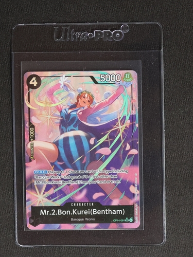 One Piece Card Game OP14-091 Mr.2.Bon.Kurei (Bentham) Alternate Art — front
