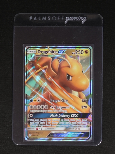 2019 Pokémon TCG Unified Minds #152 Dragonite GX — front