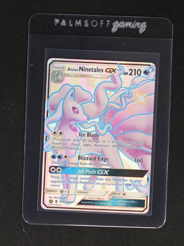 Pokémon Hidden Fates Shiny Vault SV53 Alolan Ninetales GX — front