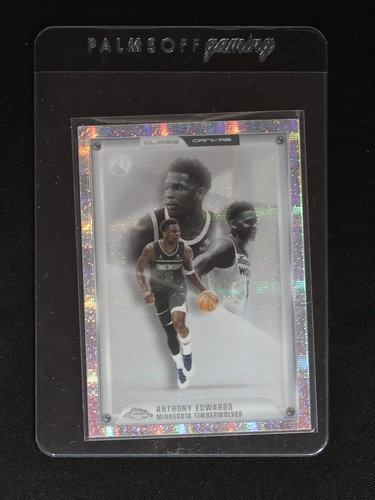 2025-26 Topps Chrome #GC-5 Anthony Edwards Glass Canvas SSP — front