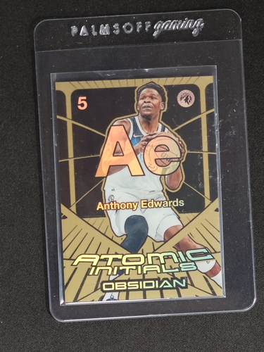 2024-25 Panini Obsidian #17 Anthony Edwards Atomic Initials — front