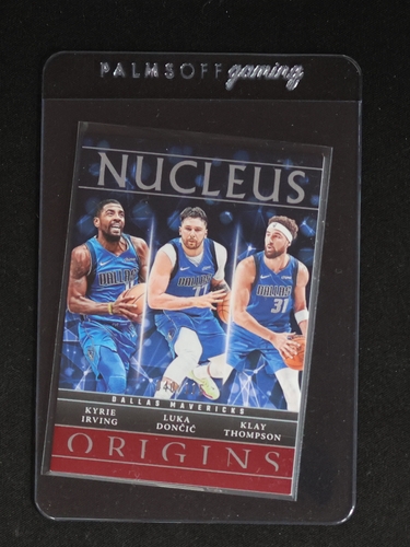 2024-25 Panini Origins #13 Nucleus Kyrie Irving, Luka Dončić, Klay Thompson — front