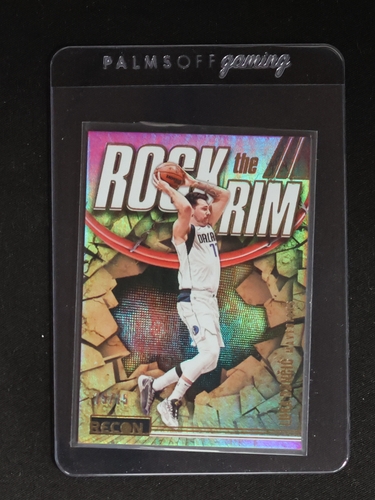 2023-24 Panini Recon #25 Luka Doncic Rock The Rim — front
