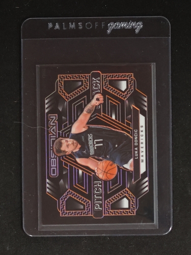 2020-21 Panini Obsidian Pitch Black #25 Luka Doncic — front