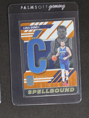 2023-24 Donruss Elite #30 Spellbound Orange Die-Cut Luka Dončić — front