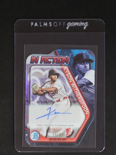 2025 Bowman Draft Chrome #BIA-7 Kyson Witherspoon In Action Die Cut — front