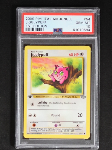 1999 Pokémon Jungle #54 Jigglypuff 1st Edition — front