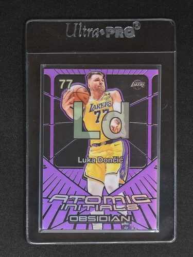 2024-25 Panini Obsidian Atomic Initials #7 Luka Dončić — front