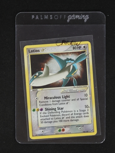 2005 Pokémon EX Deoxys #106 Latios Gold Star — front