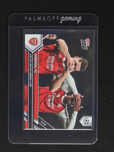2025-26 Topps Now UEFA Champions League #36 Arsenal FC Gabriel Martinelli and Bukayo Saka — front