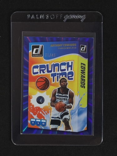 2024-25 Donruss #15 Anthony Edwards Crunch Time — front